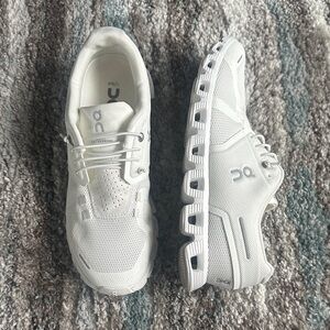 On Women’s Cloud 5 White Sneakers